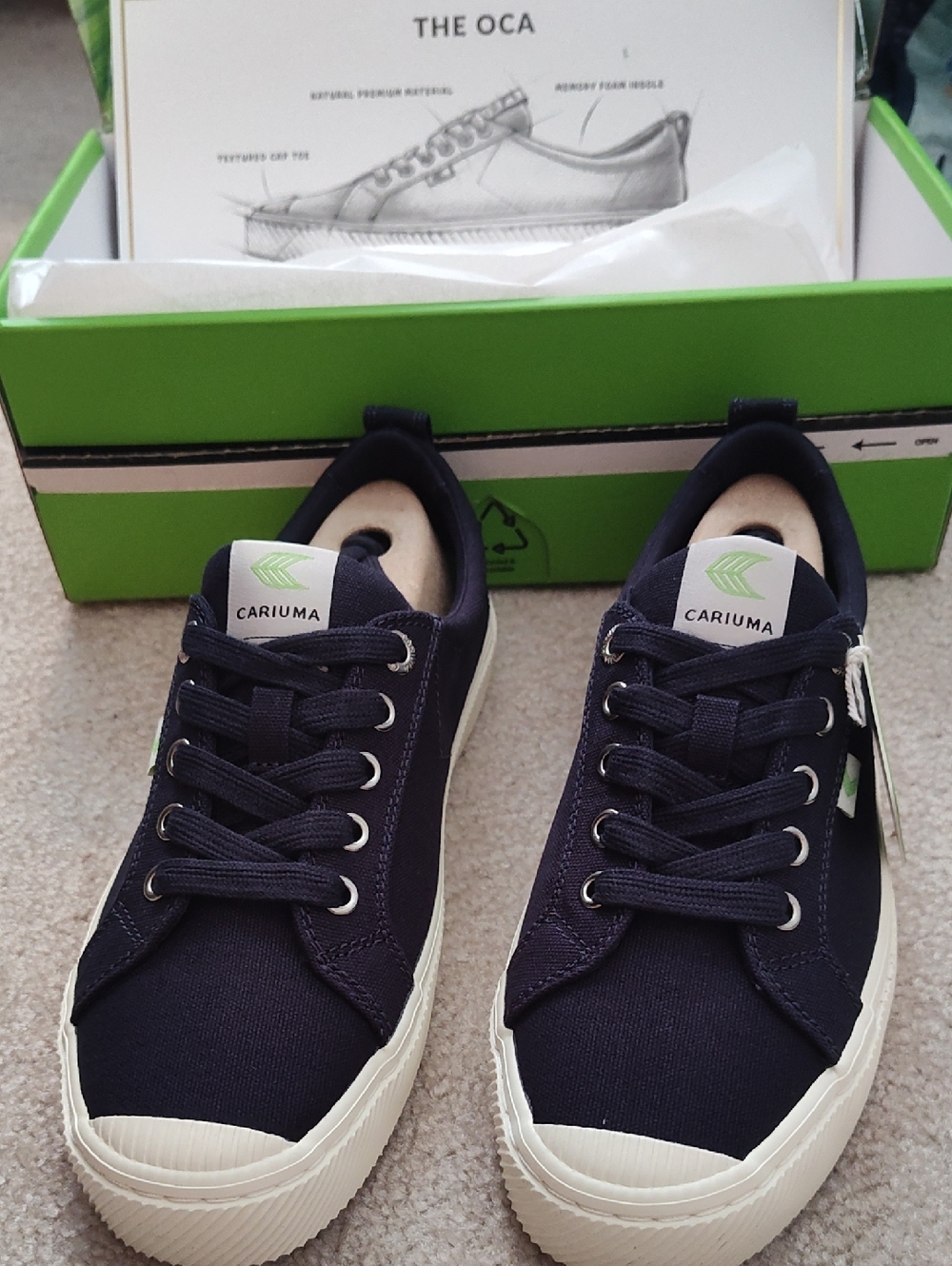 Cariuma Navy Sneakers